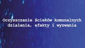 Oczyszczanie ścieków komunalnych - działania, efekty i wyzwania 